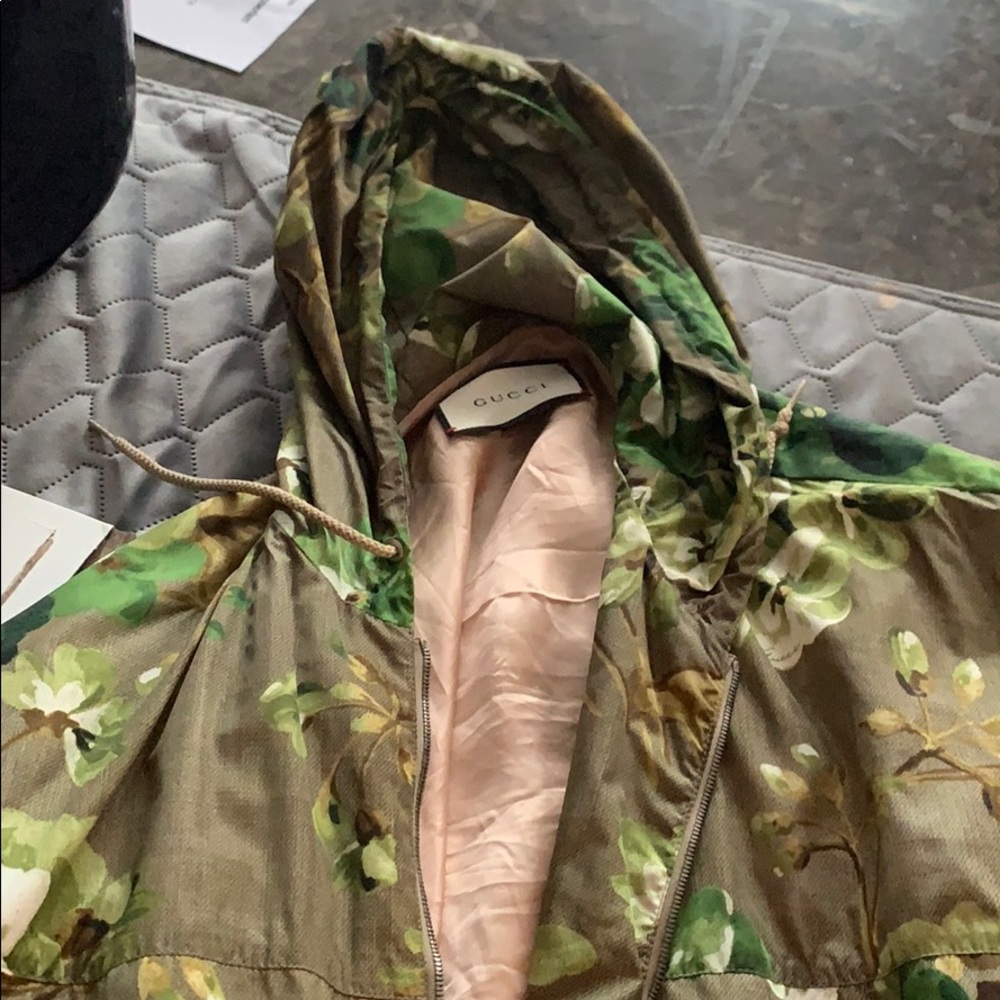 Gucci Blooms Print Nylon Windbreaker
